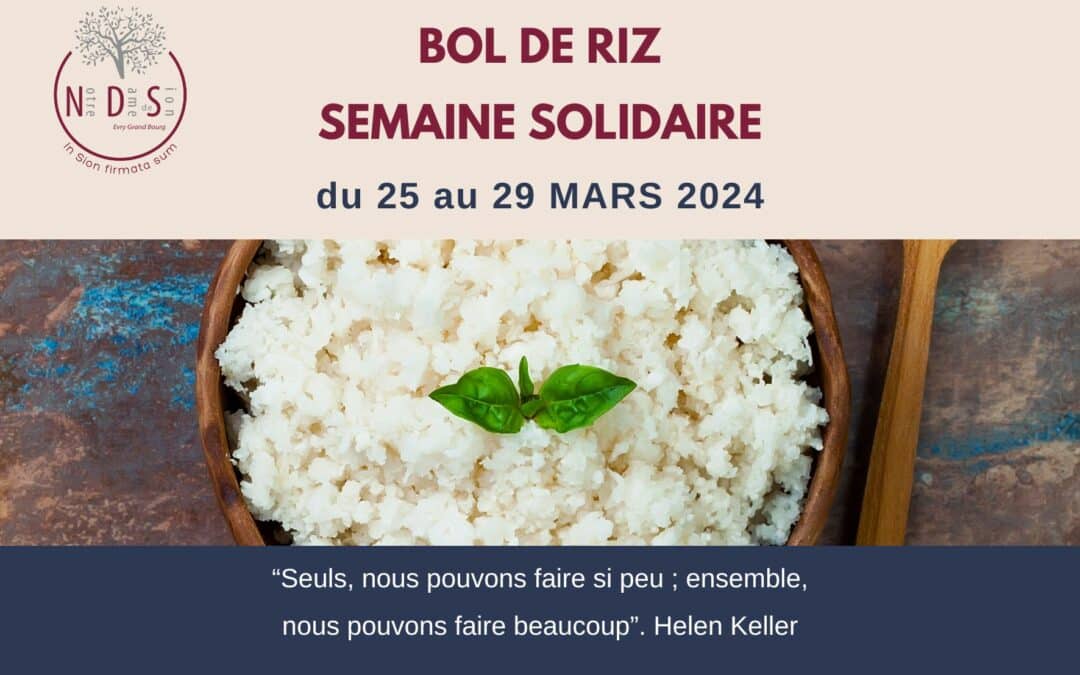 Semaine solidaire et bol de riz