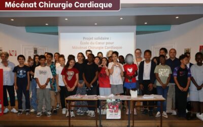 Remise du chèque à Mécénat Chirurgie Cardiaque